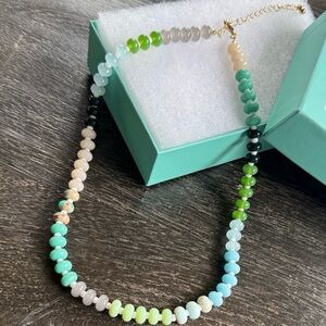 NWT ❤️🔥 jBloom - Multicolored Beaded Natural Stone Necklace